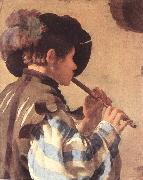 TERBRUGGHEN, Hendrick The Flute Player et Sweden oil painting reproduction
